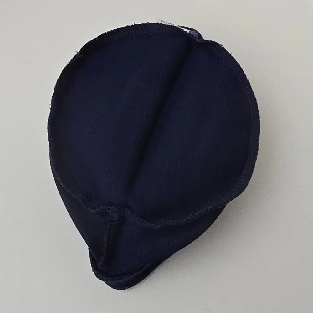 Longaberger Saffron Basket Liner Navy Blue Fabric Traditional Oval Accessory